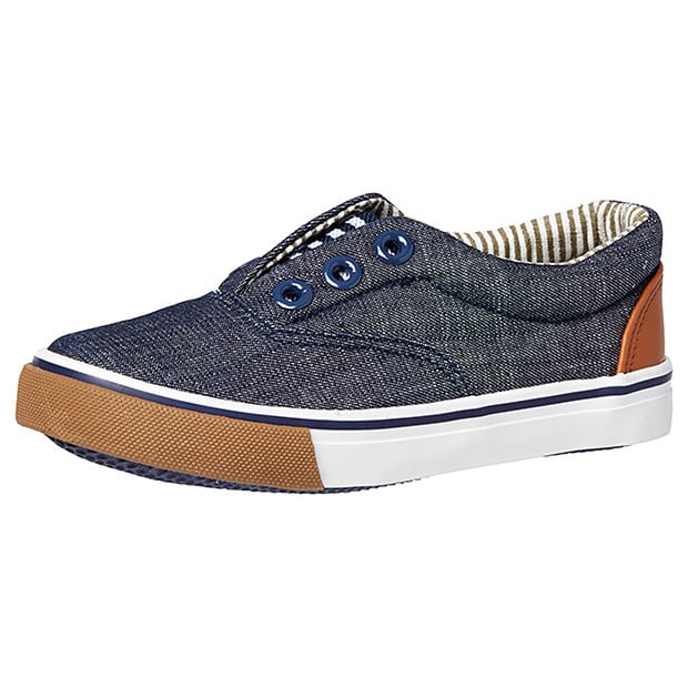 laceless canvas trainers