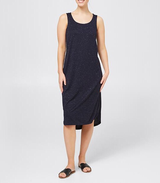 Metallic Midi Dress