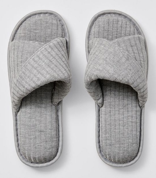 Sara II Slipper Scuffs - Grey