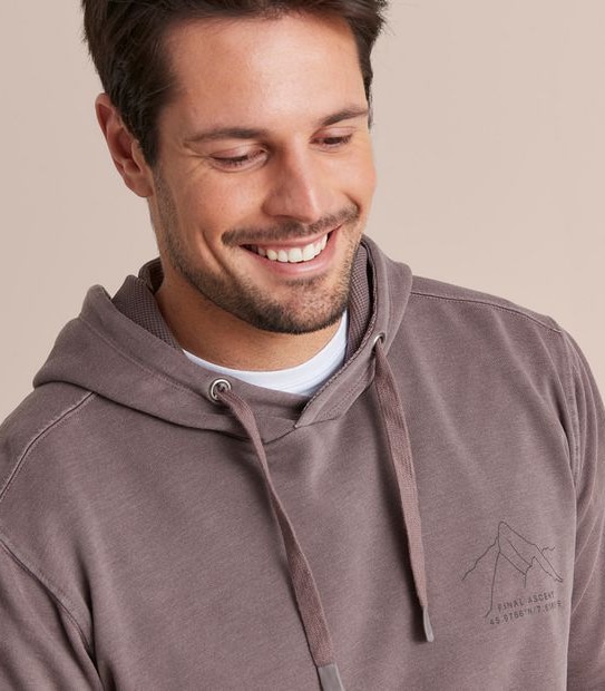 Print Fleece Hoodie