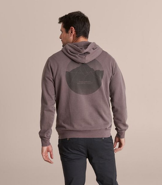 Print Fleece Hoodie