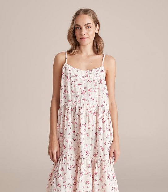 Double Cloth Tiered Sleep Nightie