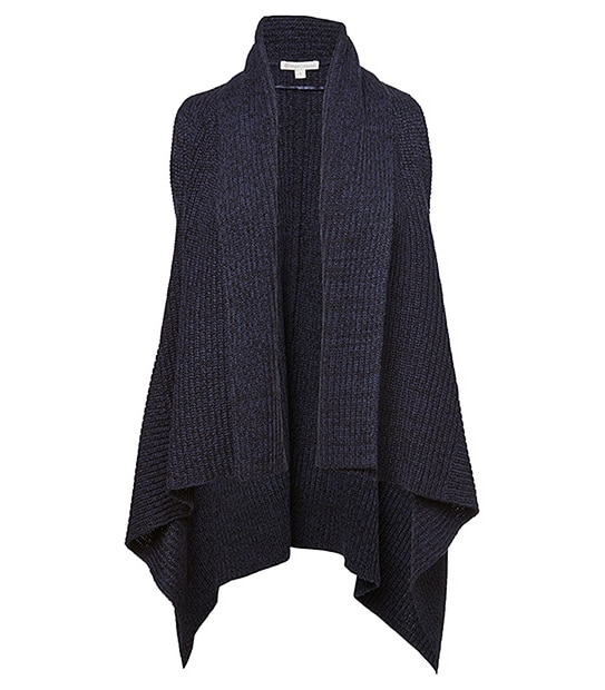 Fisherman's Knit Vest - Black / Peacoat Twist