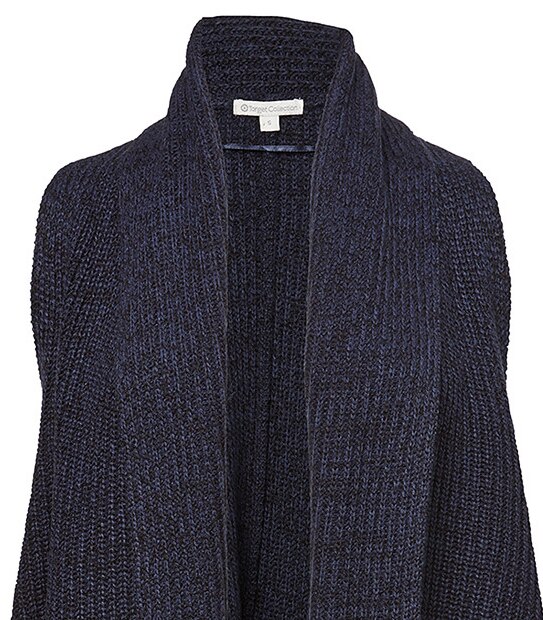 Fisherman's Knit Vest - Black / Peacoat Twist
