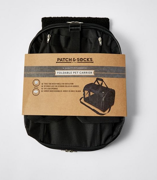 Patch & Socks Foldable Pet Carrier