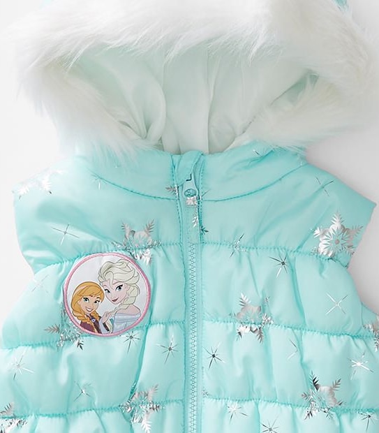 Disney Frozen Puffer Vest With Hood