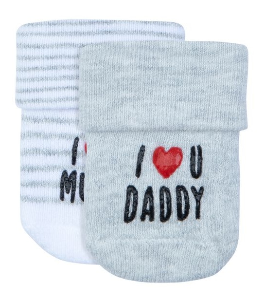 2 Pack Underworks Baby Organic Cotton Socks