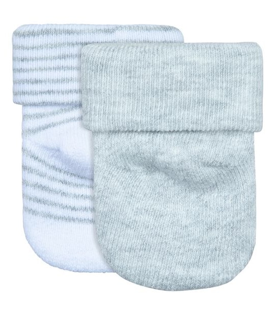 2 Pack Underworks Baby Organic Cotton Socks