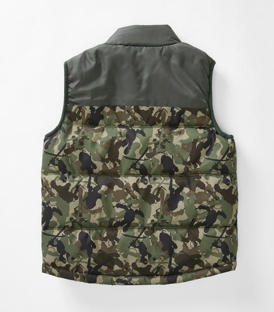 Teenage Mutant Ninja Turtle Camo Puffer Vest