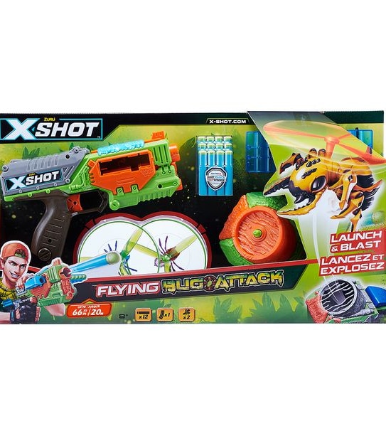 X-Shot Bug Attack Flying Bugs Single Pack Launcher by ZURU