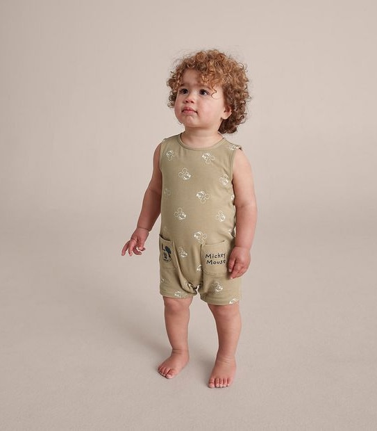 2 Pack Baby Disney Mickey Mouse Rompers