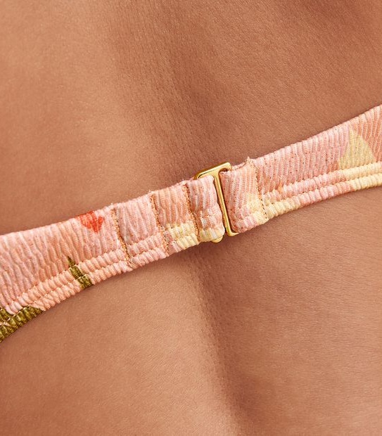 Lily Loves Textured Crop Bikini Swim Top