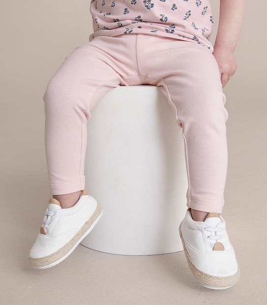 Baby Organic Cotton Leggings - Pink