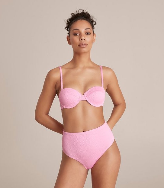 Lily Loves Textured High Waist Bikini Briefs