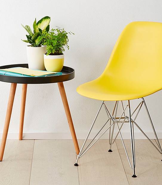 Replica Eames DSR Side Chair - Yellow