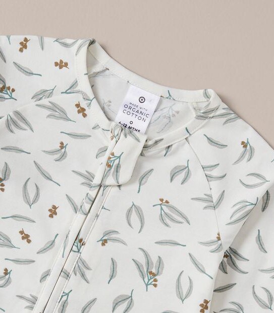 Baby Organic Cotton Print Coverall