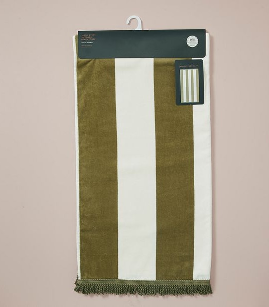 Jardin Stripe Jacquard Beach Towel Target Australia
