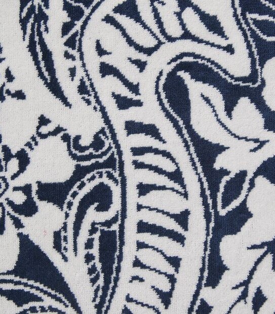 Costia Woodblock Jacquard Beach Towel