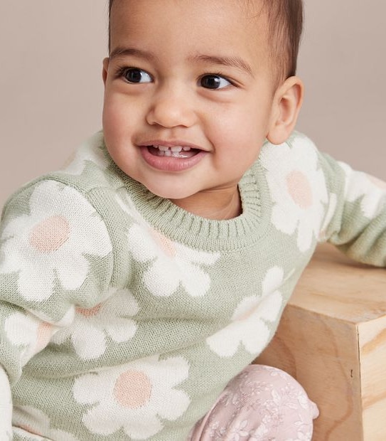 Baby Knit Daisy Jumper