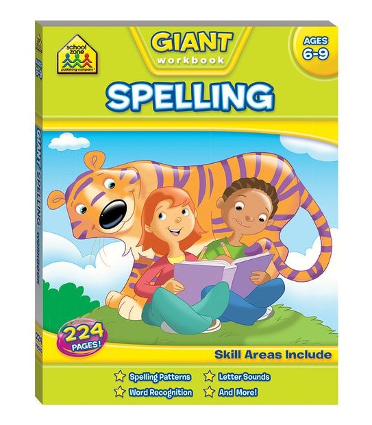 School Zone Giant Spelling Workbook