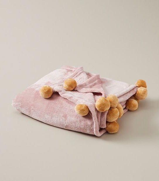 Ciara Pom-Pom Super Soft Throw