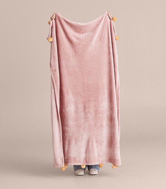 Ciara Pom-Pom Super Soft Throw