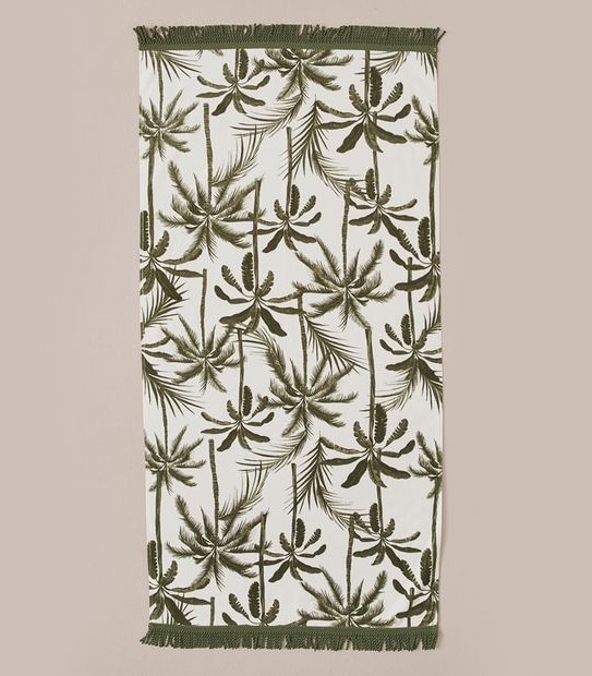 Toby Tropical Palm Beach Towel
