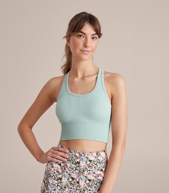 Active Longline Ribbed Crop Top; Style: AN218301
