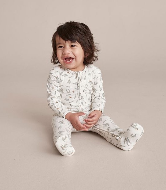 Baby Organic Cotton Print Coverall
