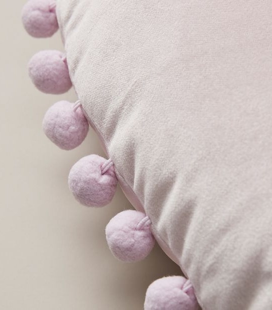 Heart Pom-Pom Cushion