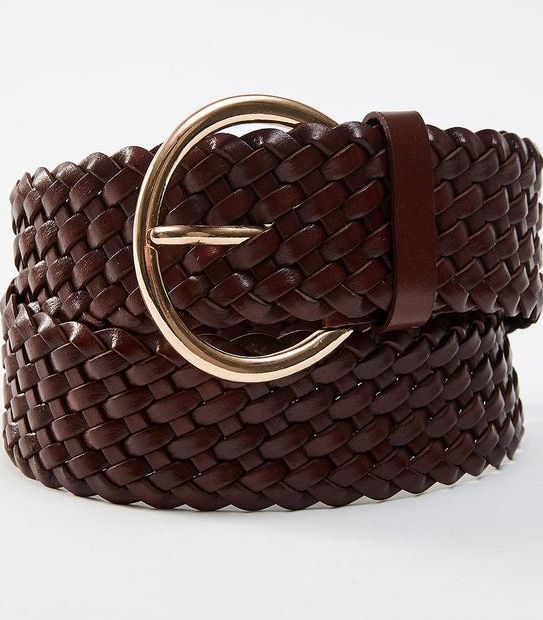 Wide Plaited Waist Belt