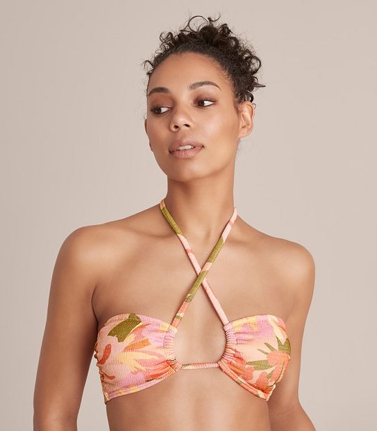Lily Loves Textured Multi Way Bikini Swim Top