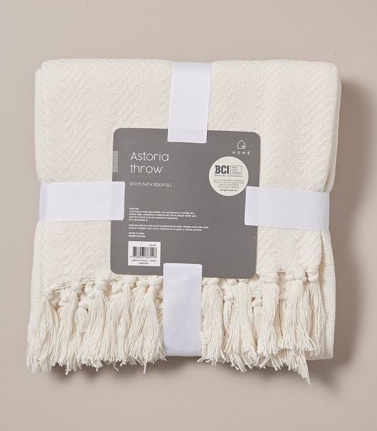 B ASTORIA THROW WHITE