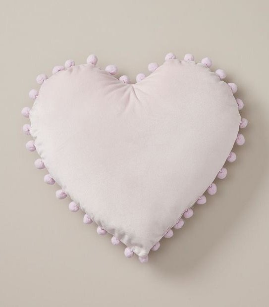 Heart Pom-Pom Cushion