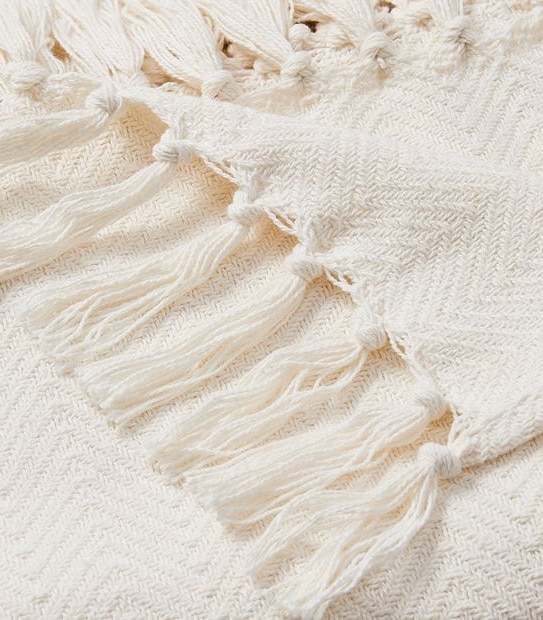 B ASTORIA THROW WHITE