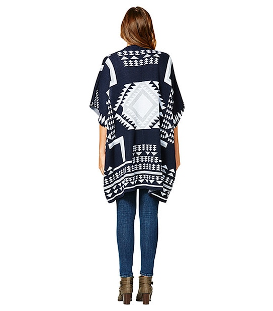 Ink Aztec Poncho