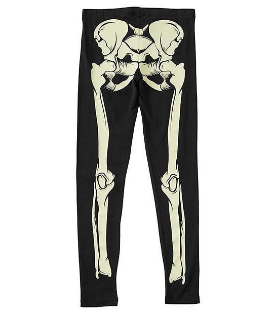 Skeleton Glow In Dark Halloween Leggings
