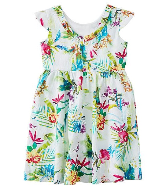 Tropical Floral Party Dress