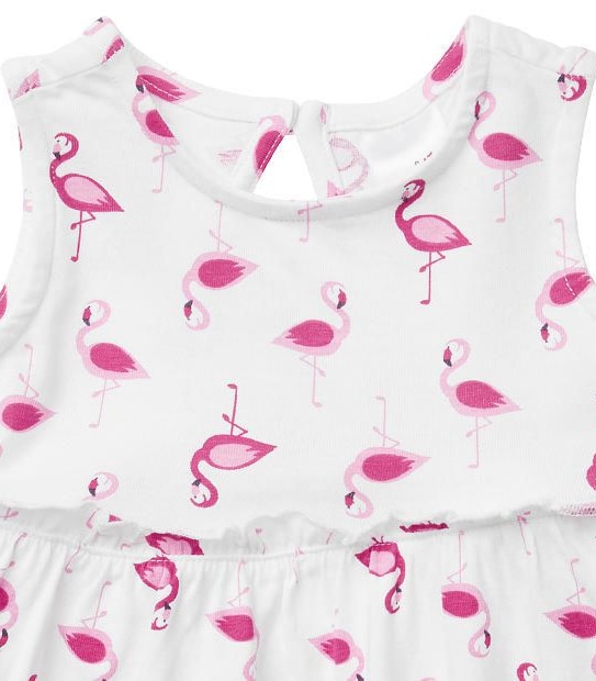 Baby Jersey Flamingo Dress 3 of 3