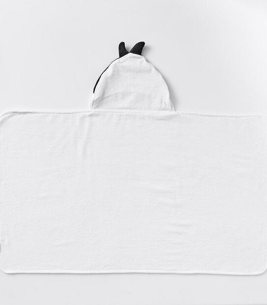 Baby Velour Hooded Towel - Penguin