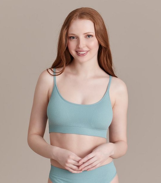 Lily Loves Ribbed Strappy Crop Top