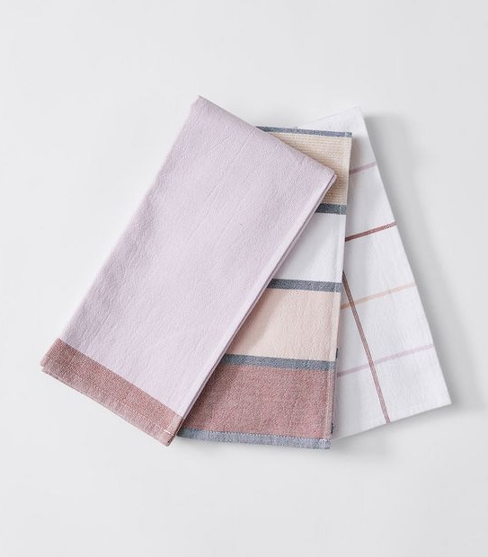 3 Pack Absorbent Stripe Tea Towels