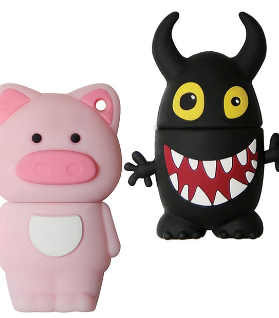 Novelty 2 Pack 8GB USB Bundle - Pig + Monster