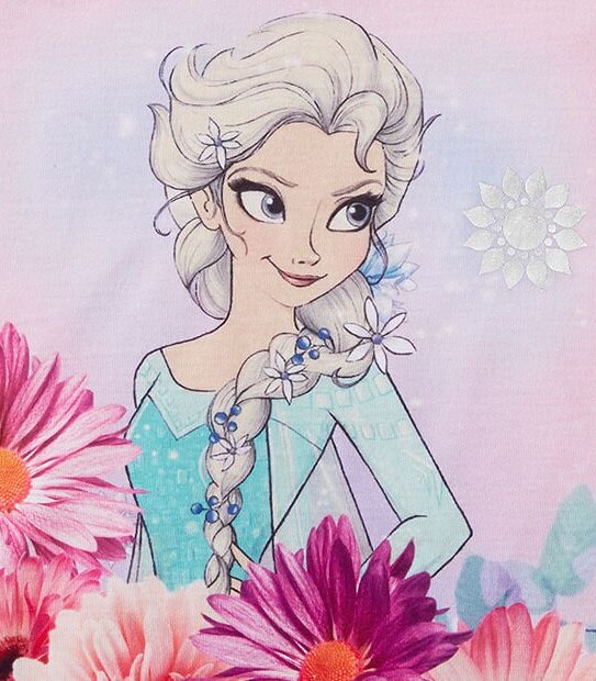 Disney Frozen Trimmed Cap Sleeve T-Shirt 3 of 3