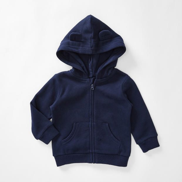 Baby Zip Through Hoodie With Ears Baby Zip Through Hoodie With Ears