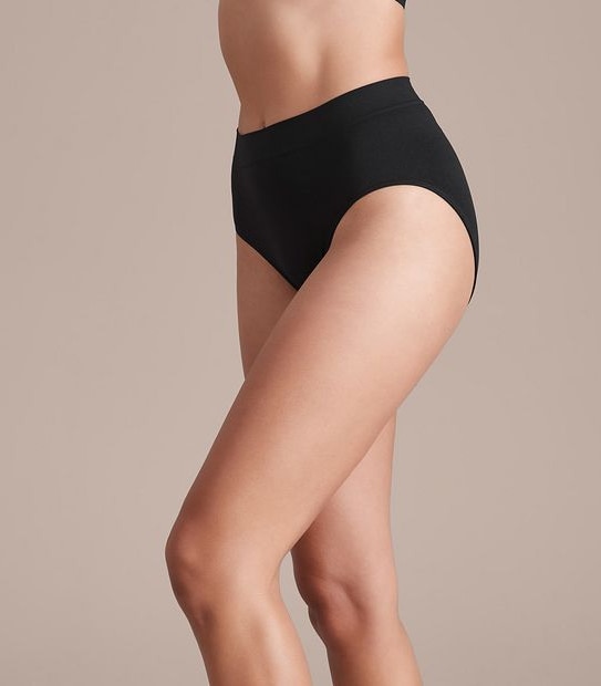 High Waist Seamfree Briefs - Black