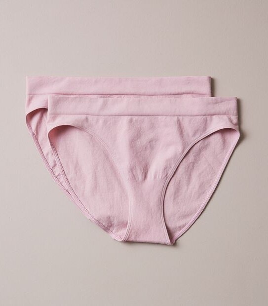 2 Pack Cotton Seamfree Bikini Briefs