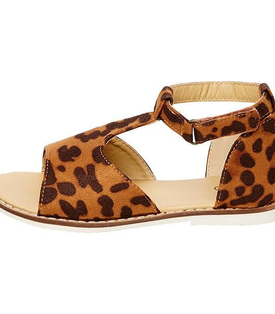 Rea Junior Leopard Print Sandals