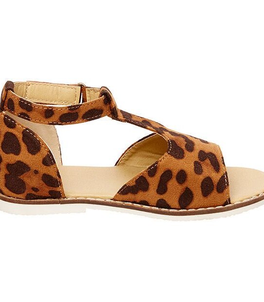 Rea Junior Leopard Print Sandals