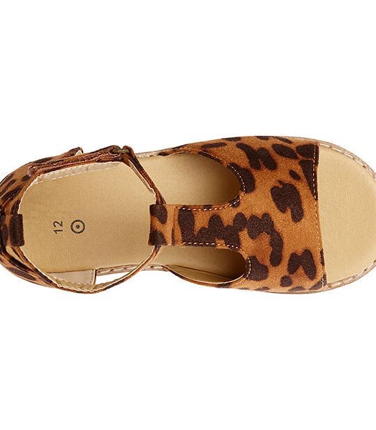 Rea Junior Leopard Print Sandals